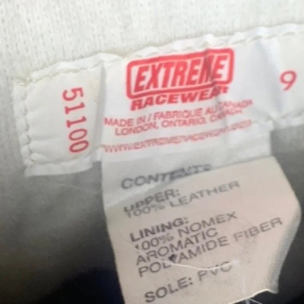 Extreme Racewear Black Suede Polamide Fiber Lined Competition Racing Sho…